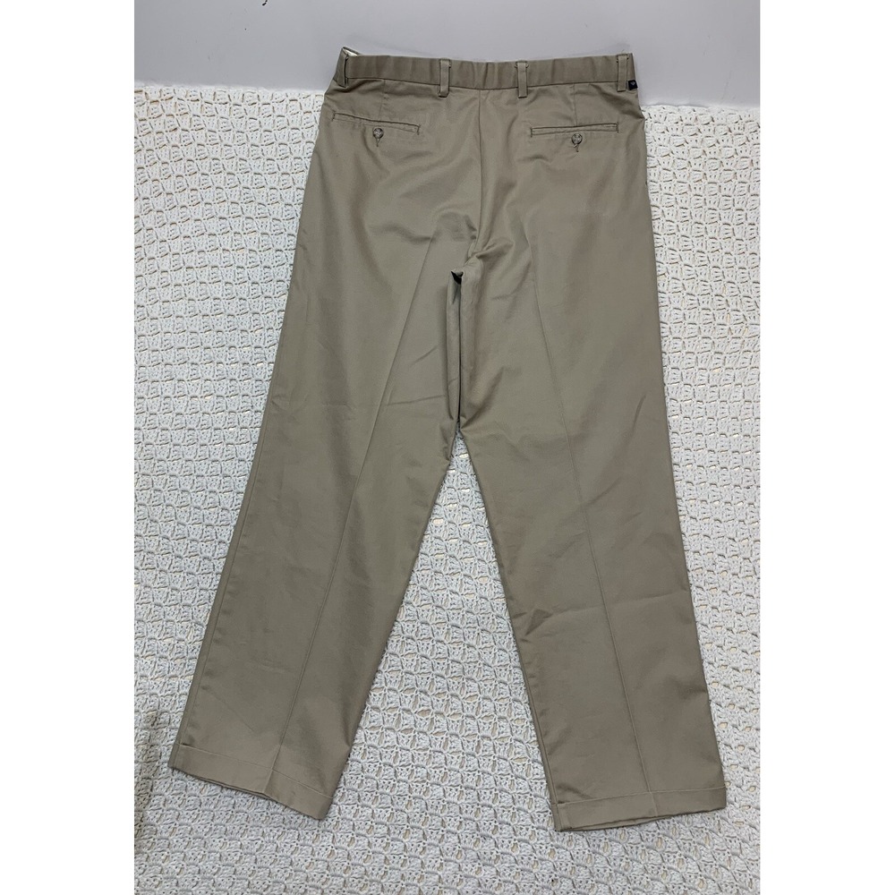 Dockers Men's Dress pants slacks 36x32‎ khakis Beige pleated Stain Defender - Picture 3 of 13